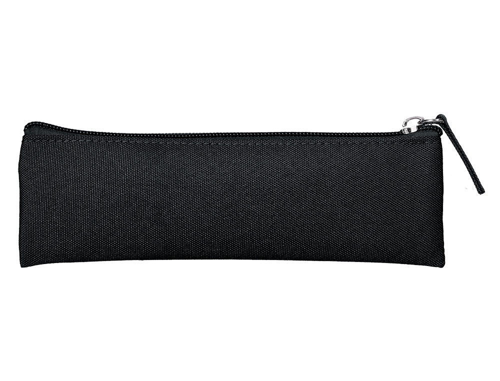 ESTOJO ESCOLAR LIDERPAPEL PLANO ESTREITO UM FECHO 200X60 MM PRETO