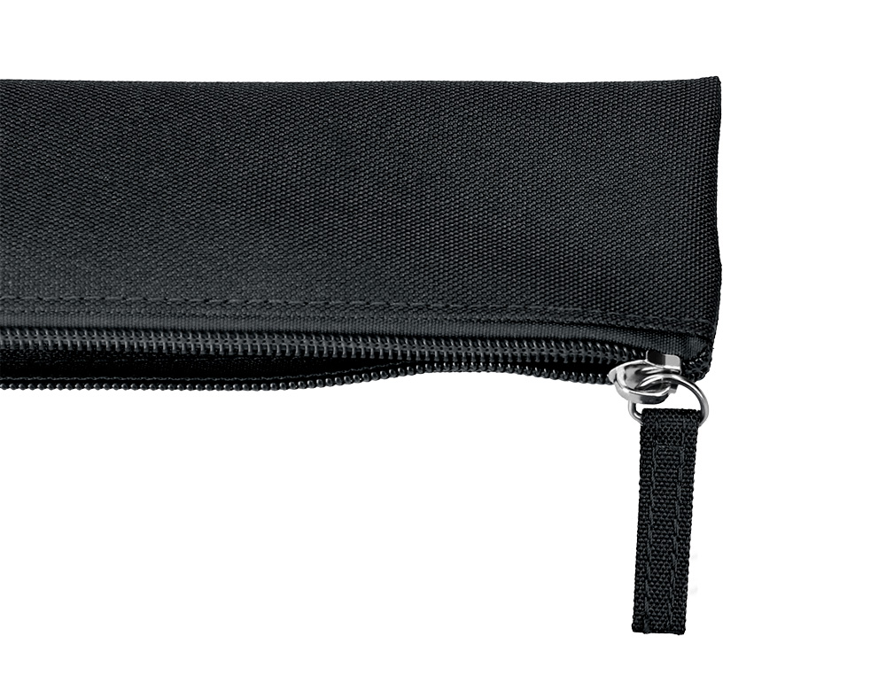 ESTOJO ESCOLAR LIDERPAPEL PLANO ESTREITO UM FECHO 200X60 MM PRETO