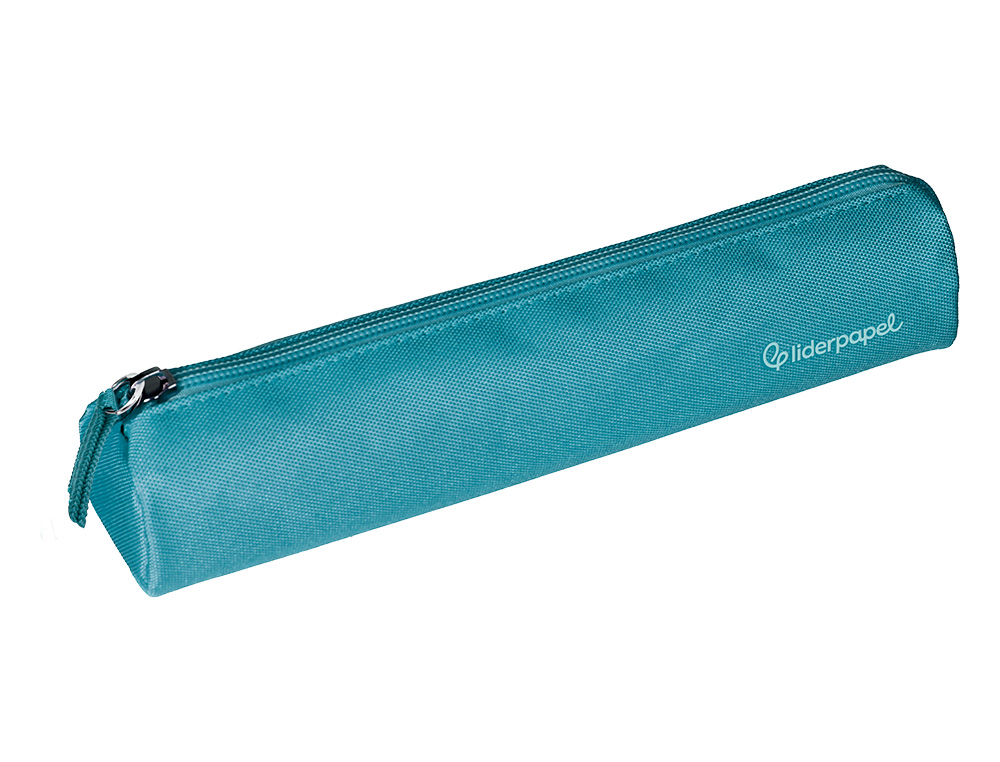 ESTOJO ESCOLAR LIDERPAPEL CILINDRICO ESTREITO 220X45 MM AZUL CELESTE