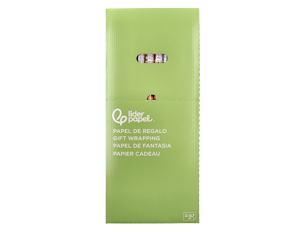 PAPEL FANTASIA LIDERPAPEL NATAL ROLO LARGURA 70 CM COMPRIMENTO 2 MT GRAMAGEM 60 GR DESENHOS SORTIDOS B-2024