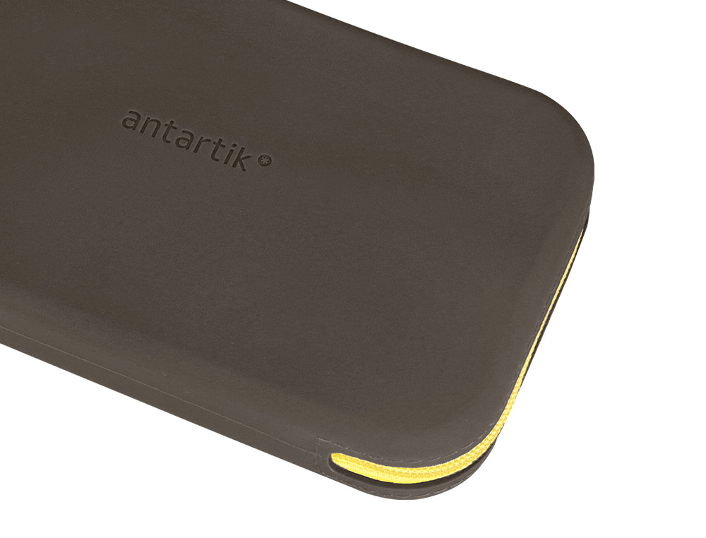 ESTOJO ESCOLAR ANTARTIK TROPICAL DIVE SILICONE SOFT RETANGULAR 190X120X25 MM PRETO