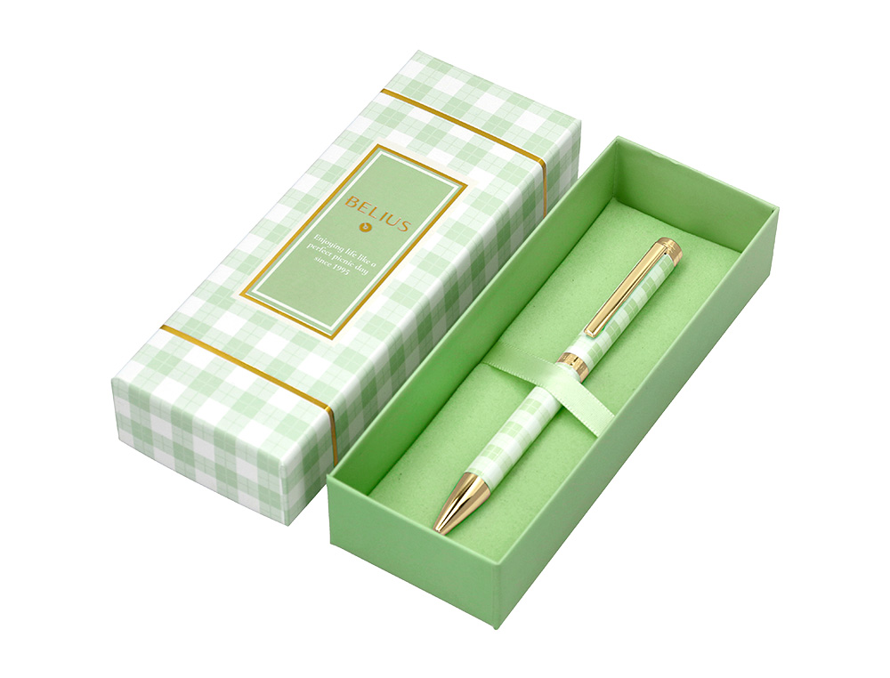 ROLLER BELIUS PICNIC ALUMINIO COR VERDE DOURADO TINTA COR PRETO CAIXA DE DESIGN