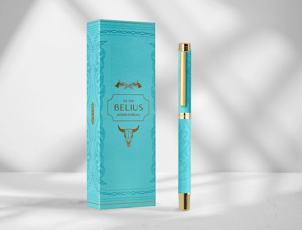 ROLLER BELIUS WILD WEST ALUMINIO COR BRANCO DOURADO TINTA COR PRETO CAIXA DE DESIGN