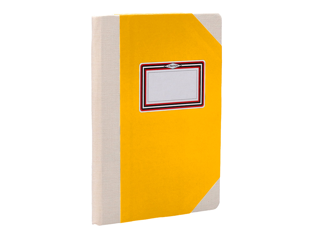 LIVRO DE CARTAO COSIDO FERNANDES FLECHA DIN A4+ LISO 50 FOLHAS 100 GR AMARELO