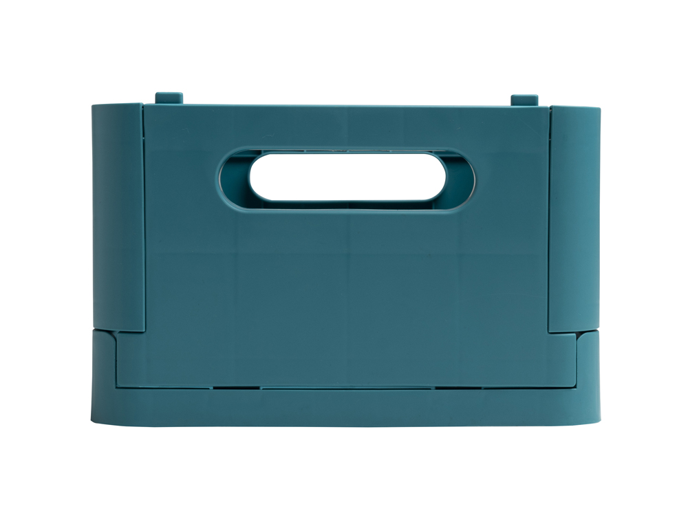 CAIXA DOBRAVEL EXACOMPTA MIDI SKANDI POLIPROPILENO RECICLADO COR AZUL PACIFICO 276X188X120 MM