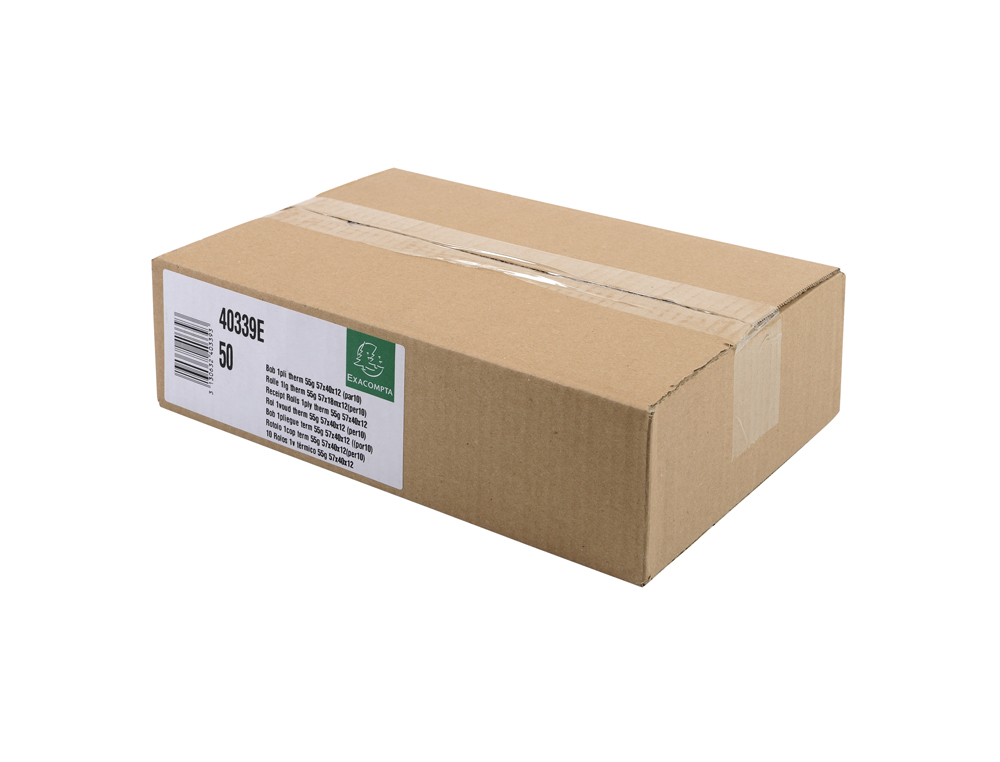 ROLO CALCULADORA EXACOMPTA TERMICO 57X40 MM 55 GR SEM BPA