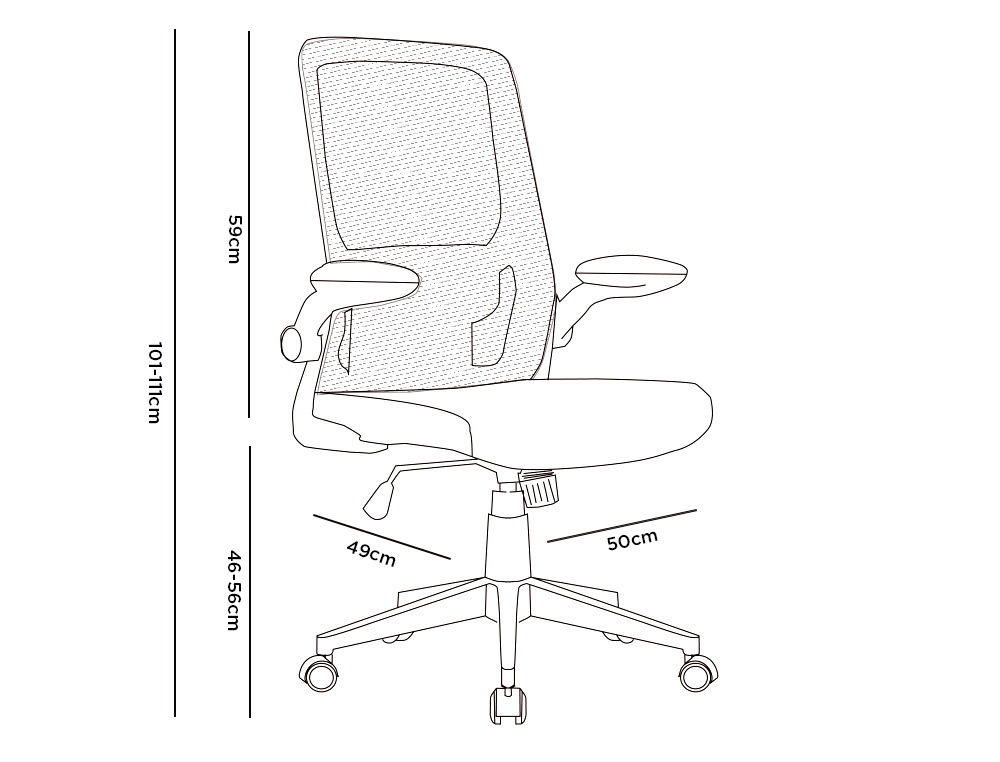 CADEIRA DE ESCRITORIO Q-CONNECT ALBA MALHA BASE METALICA ALT MAX 1110 LARG 610 PROF 580 RODAS PREMIUM COR BRANCO