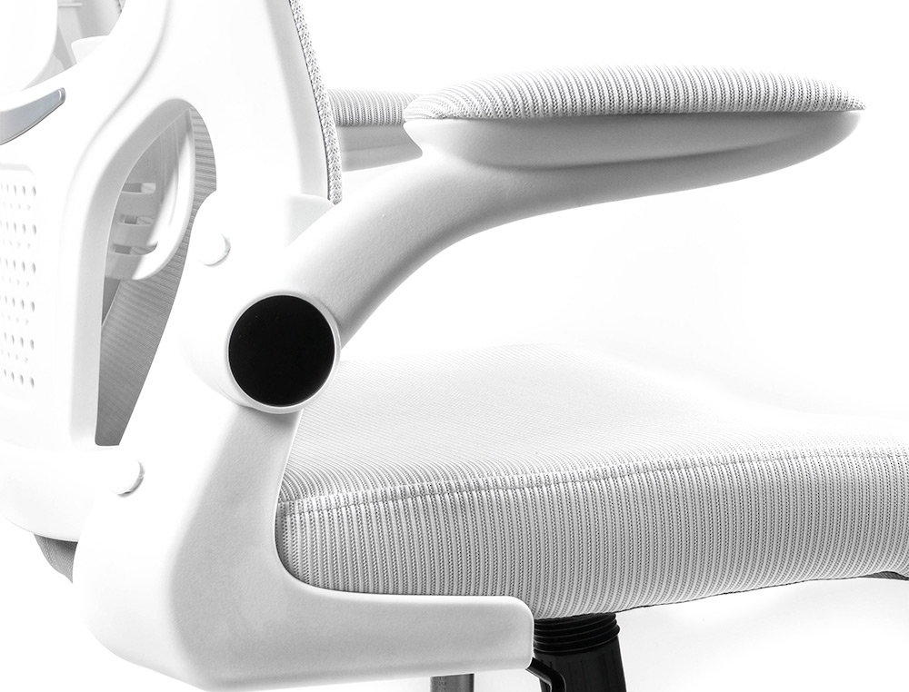 CADEIRA DE ESCRITORIO Q-CONNECT ALBA MALHA BASE METALICA ALT MAX 1110 LARG 610 PROF 580 RODAS PREMIUM COR BRANCO