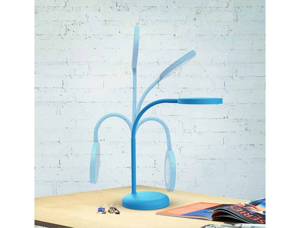 CANDEEIRO DE ESCRITORIO MAUL LED JOY COR AZUL 137X335X358 MM