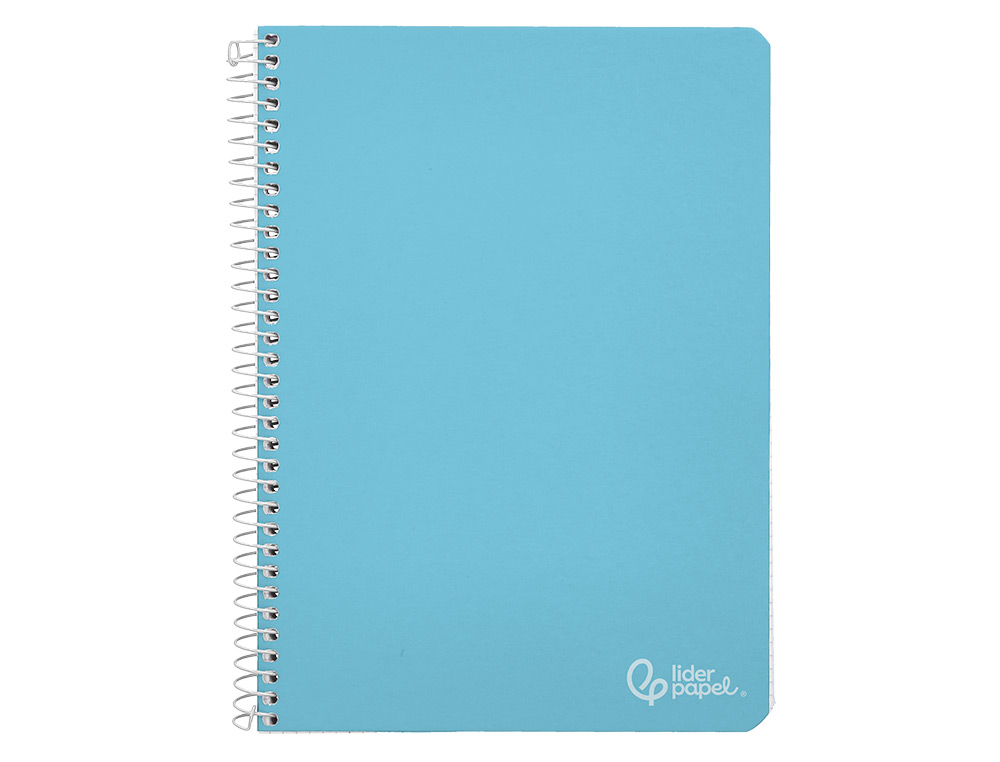 CADERNO ESPIRAL LIDERPAPEL WITTY DIN A4 CAPA DURA 80F 90GR LISO SEM MARGEM CORES SORTIDAS