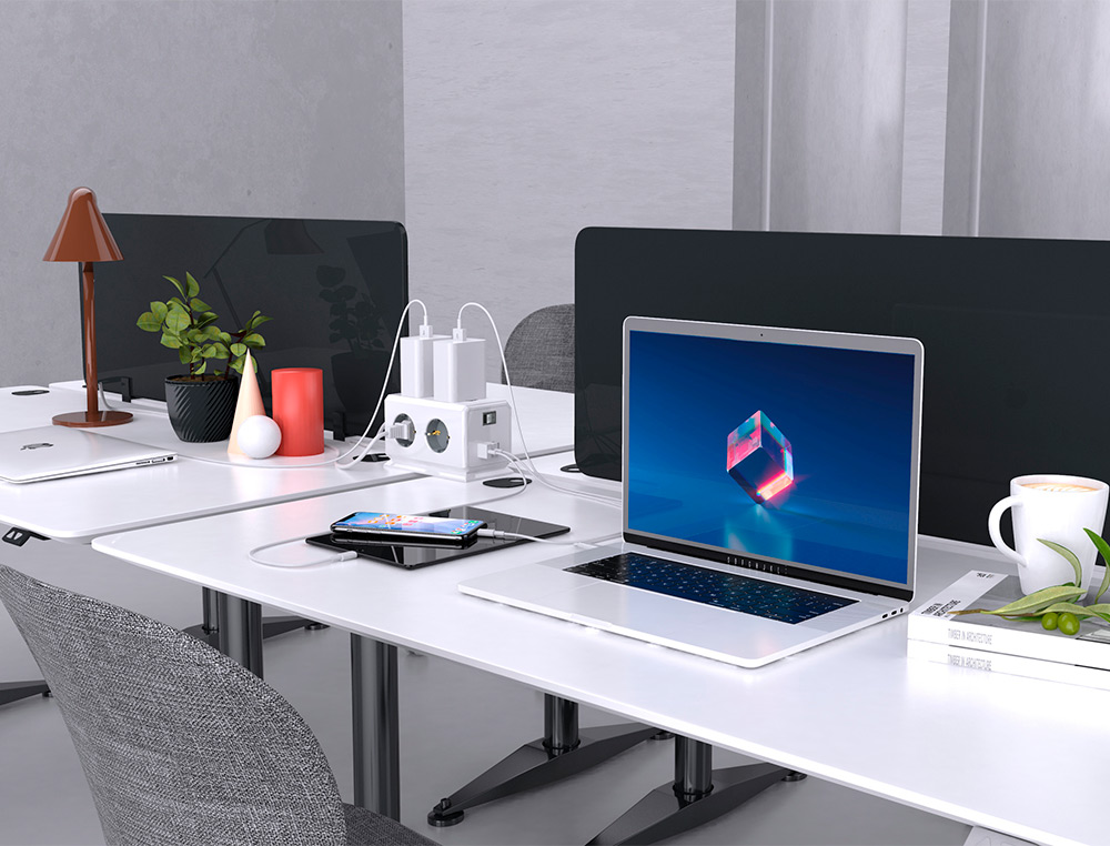 EXTENSAO Q-CONNECT MULTIPLE 10 EM 1 CABO 1,4 MT 6 TOMADAS DE CORRENTE+3 USB+1 USB TIPO C 140X76X87MM