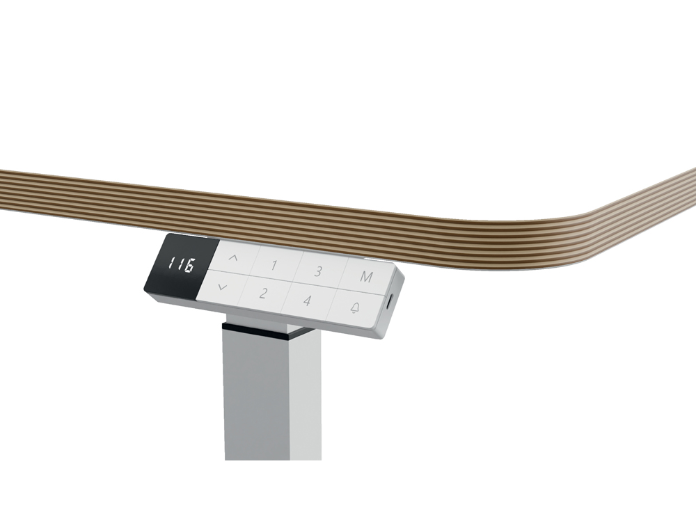 MESA LEITZ ERGO REGULAVEL EM ALTURA ELETRICAMENTE TABULEIRO 80X60 CM COM USB-C E USB 5V COR BRANCO