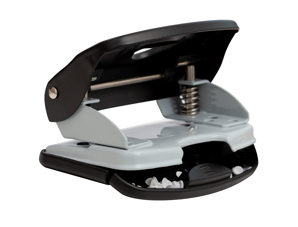 FURADOR Q-CONNECT KF14221 2 FUROS PRETO ABERTURA 3,5 MM CAPACIDADE 40 FOLHAS