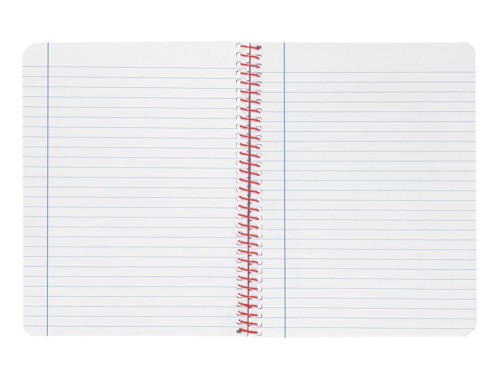 CADERNO ESPIRAL LIDERPAPEL WONDER DIN A4 CAPA PLASTICO 80F 90GR PAUTADO COM MARGEM COR AZUL MARINHO