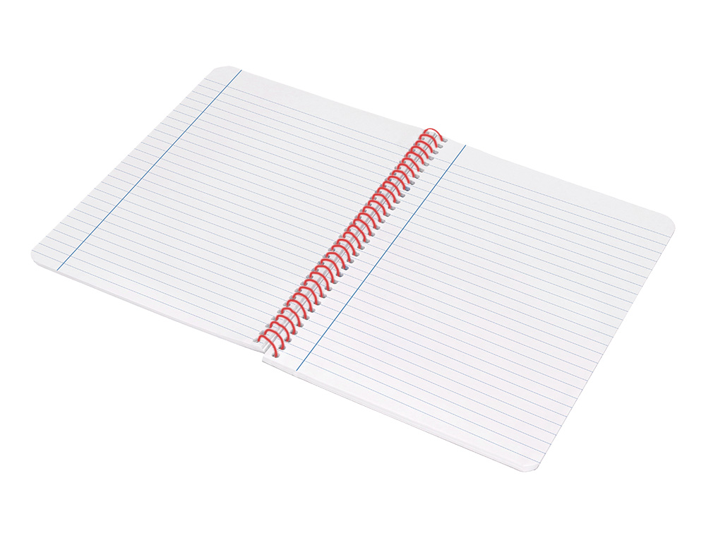 CADERNO ESPIRAL LIDERPAPEL WONDER DIN A4 CAPA PLASTICO 80F 90GR PAUTADO COM MARGEM COR AZUL MARINHO