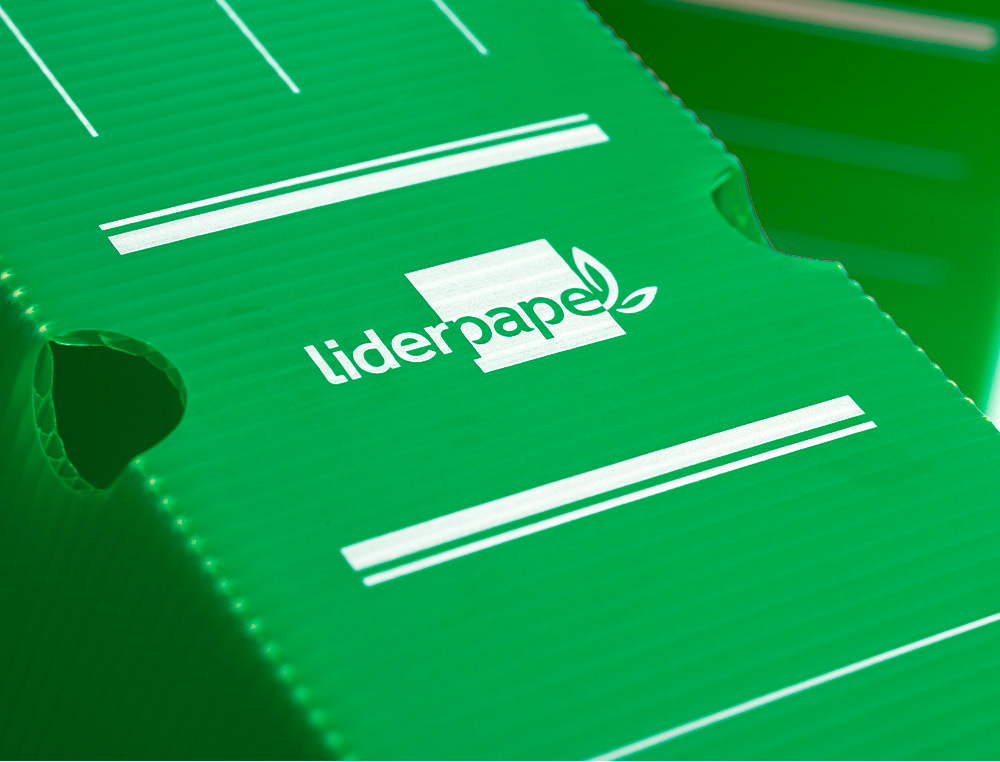 CAIXA PARA ARQUIVO MORTO LIDERPAPEL EM POLIPROPILENO VERDE FORMATO 360X260X100 MM