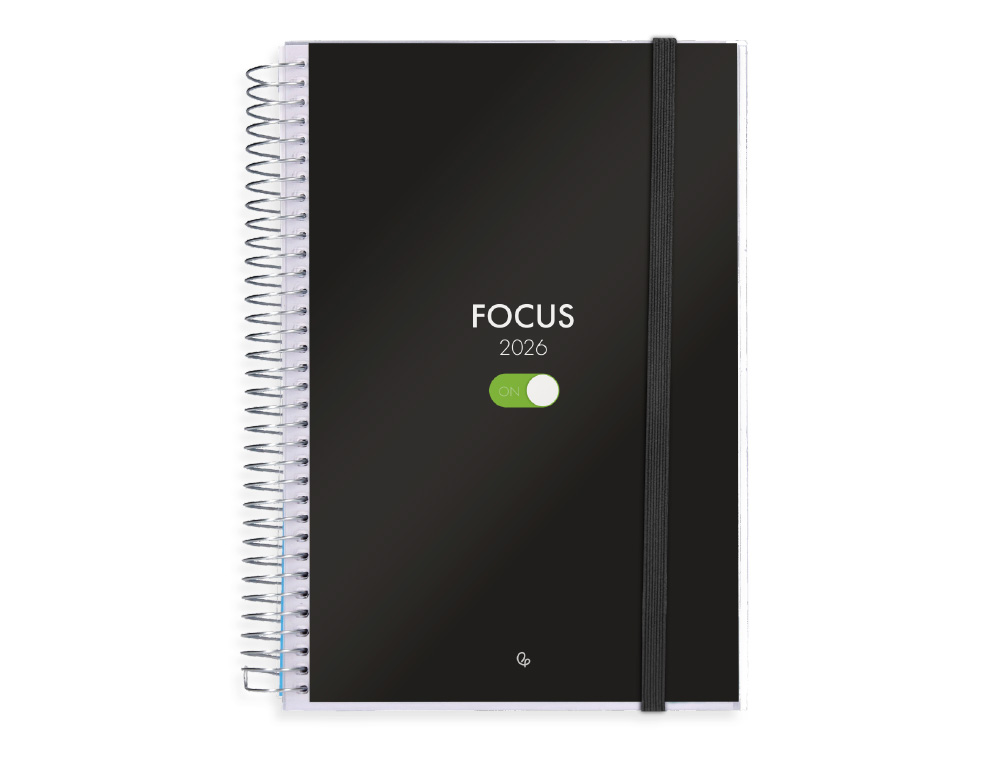 AGENDA ESPIRAL LIDERPAPEL TINOS A6 2026 DIA PAGINA DESIGN 1 PAPEL 70 GR FSC