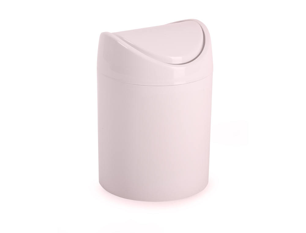 CESTO PLASTICO PLASTICFORTE TINY SECRETARIA 1,4L CORES SORTIDAS 12,5X12,5X17,5 CM