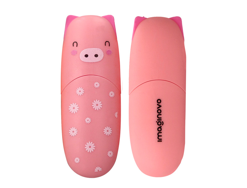 MARCADOR FLUORESCENTE IMAGINOVO SAFARI GLOW PASTEL ANIMAIS EXPOSITOR DE 24 UNIDADES SORTIDAS