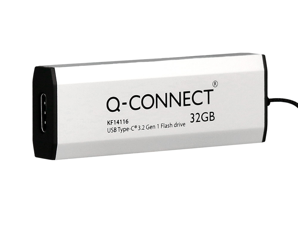 PEN DRIVE USB Q-CONNECT FLASH DRIVE 32 GB 3.2 TIPO C