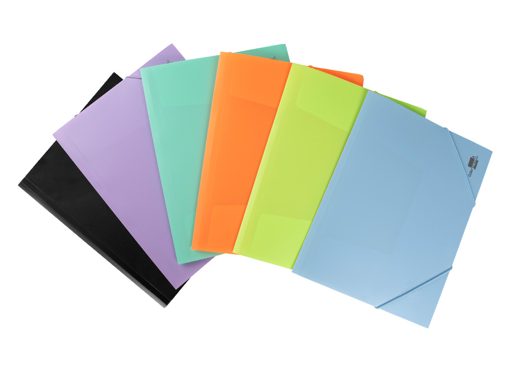 PASTA LIDERPAPEL COM ELASTICOS ABAS POLIPROPILENO DIN A4 PRETO