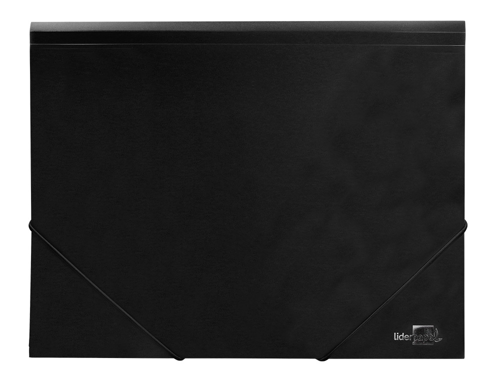 PASTA LIDERPAPEL COM ELASTICOS ABAS POLIPROPILENO DIN A4 PRETO