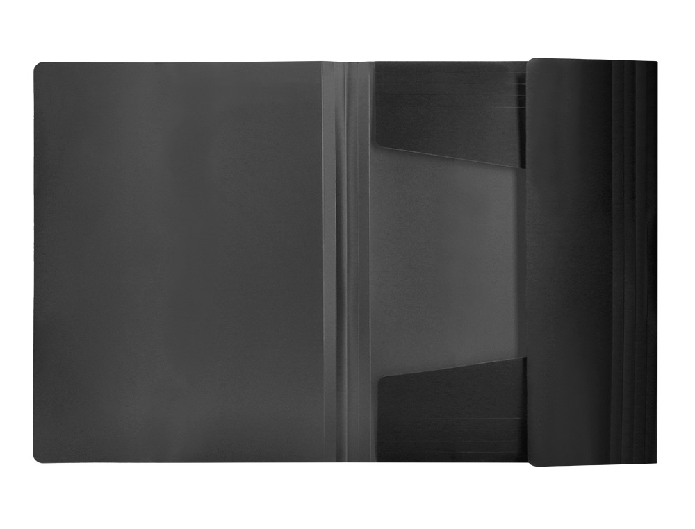 PASTA LIDERPAPEL COM ELASTICOS ABAS POLIPROPILENO DIN A4 PRETO