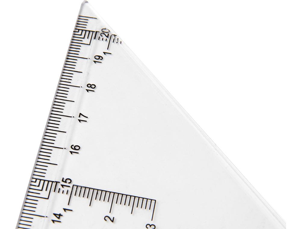 ESQUADRO LIDERPAPEL CRISTAL LIDERPAPEL TRANSPARENTE 30 CM