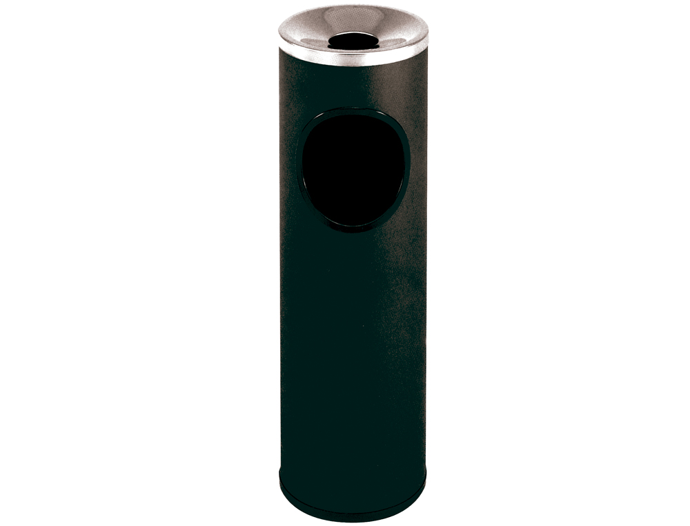 CINZEIRO PAPELEIRA SIE REDONDO PRETO MEDIDAS 65 X 21,5 CM CAPACIDADE PARA 24 LITROS