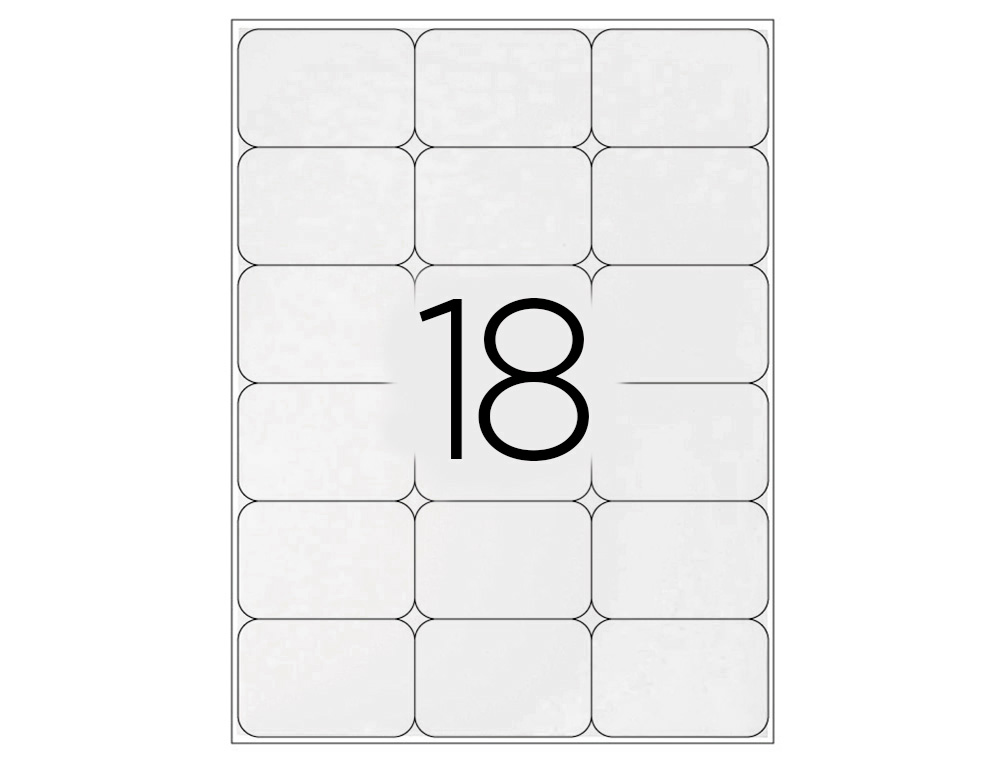 ETIQUETAS ADESIVAS Q-CONNECT DIN A4 66 X 45,6 MM