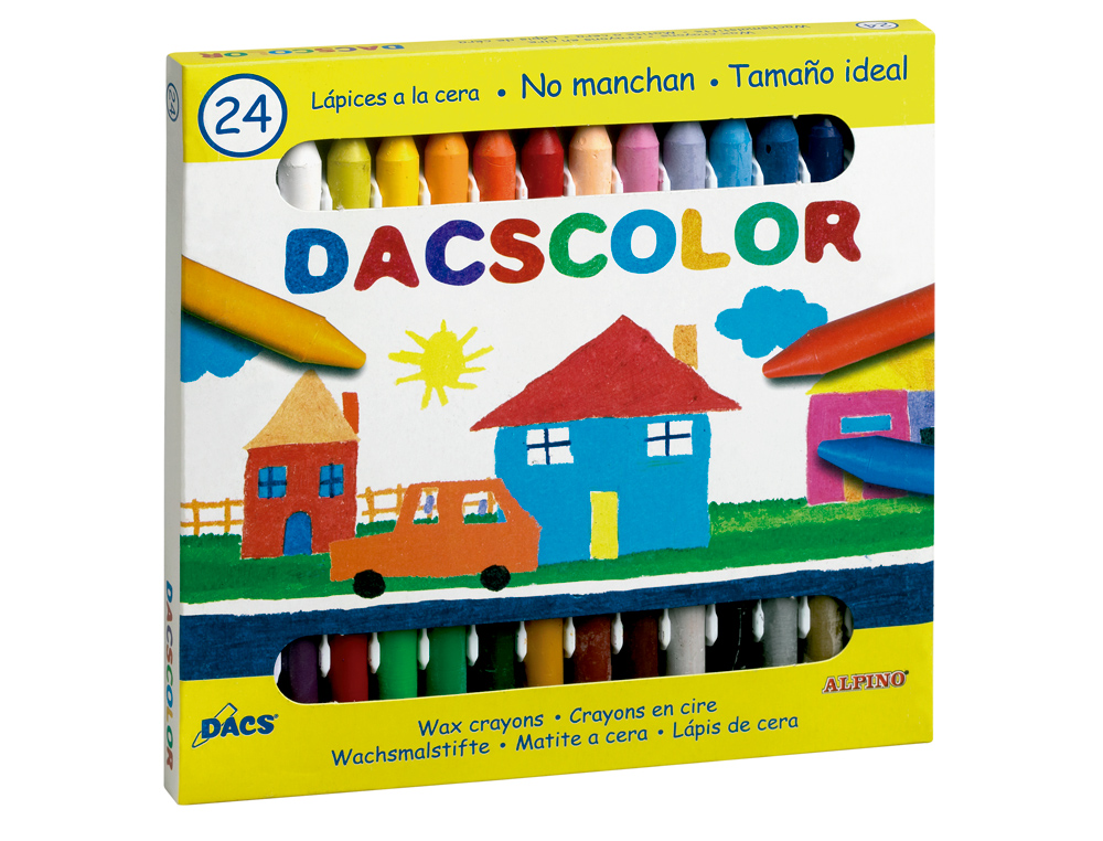 LAPIS DE CERA ALPINO DACS COM 24 LAPIS