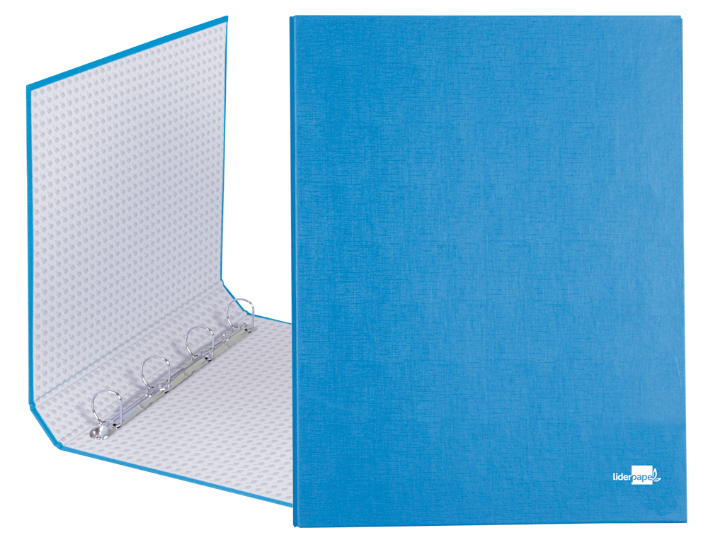 CAPA LIDERPAPEL PAPER COAT 4 ANEIS 25 MM FROSTY AZUL