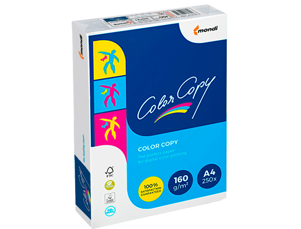 PAPEL COLOR COPY DIN A4 160 GR EMBALAGEM DE 250 FOLHAS