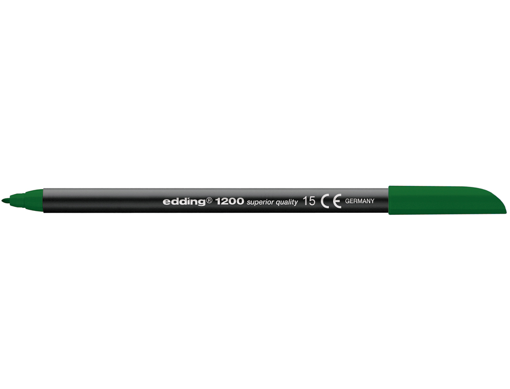 MARCADOR EDDING 1200 PONTA DE FIBRA REDONDA TRACO 1 MM N.15 VERDE OLIVA