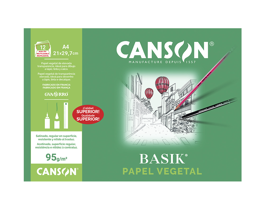 PAPEL VEGETAL 90 DIN A4 90-95 GR