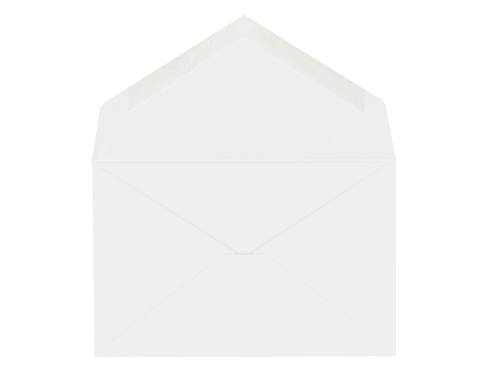 ENVELOPE MNIMO NORMALIZADO BRANCO 90X140MM ENGOMADO PACK DE 100 UNIDADES