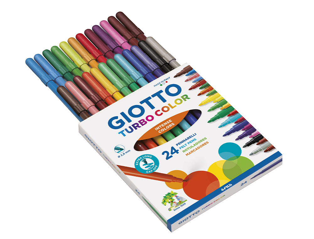 MARCADOR TURBO COLOR GIOTTO 24 UNIDADES