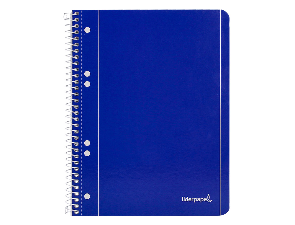 CADERNO ESPIRAL LIDERPAPEL CAPA AZUL MICRO 80 F DIN A5 LISO