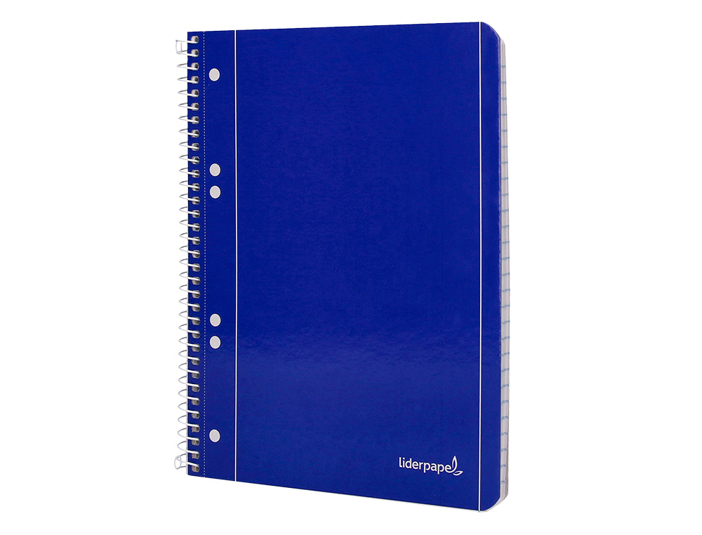 CADERNO ESPIRAL LIDERPAPEL CAPA AZUL MICRO 80 F DIN A5 LISO