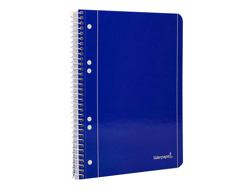 CADERNO ESPIRAL LIDERPAPEL CAPA AZUL MICRO 80 F DIN A5 LISO