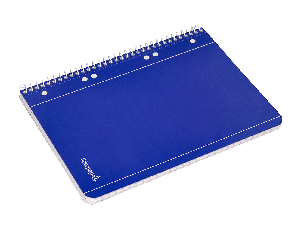 CADERNO ESPIRAL LIDERPAPEL CAPA AZUL MICRO 80 F DIN A5 LISO