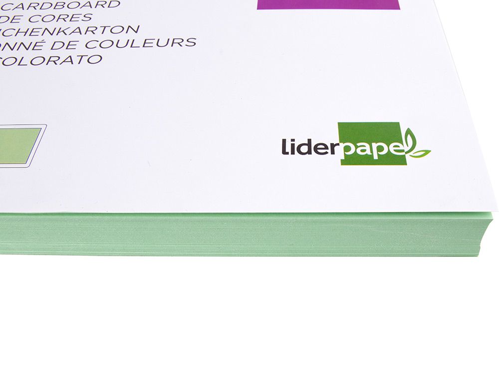 CARTOLINA LIDERPAPEL DIN A3 180 GR VERDE PACK DE 100 UNIDADES