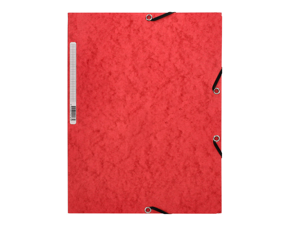 PASTA DE ELASTICOS Q-CONNECT DIN A4 COM ABAS VERMELHA