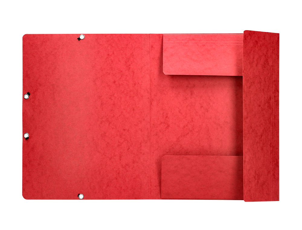 PASTA DE ELASTICOS Q-CONNECT DIN A4 COM ABAS VERMELHA