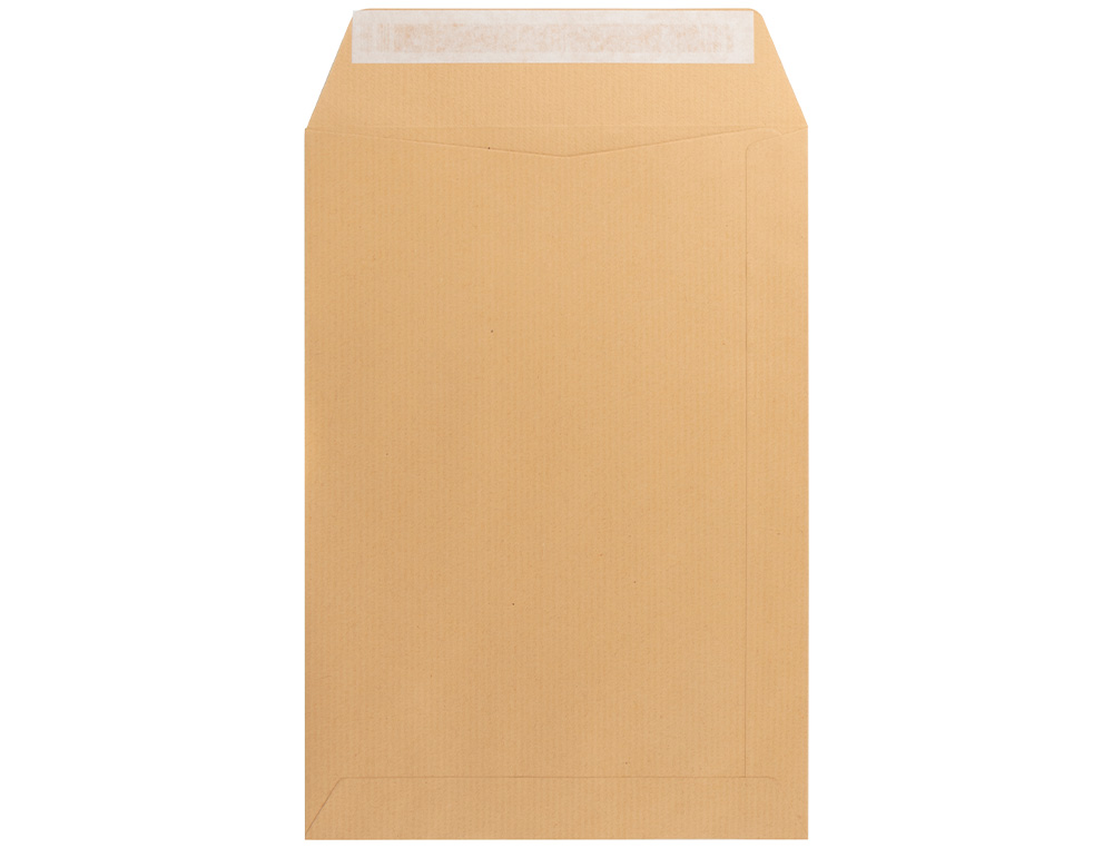 ENVELOPE LIDERPAPEL N.7 BOLSA DIN A4 C4 CASTANHO 229X324 MM TIRA DE SILICONE PACK DE 250 UNIDADES