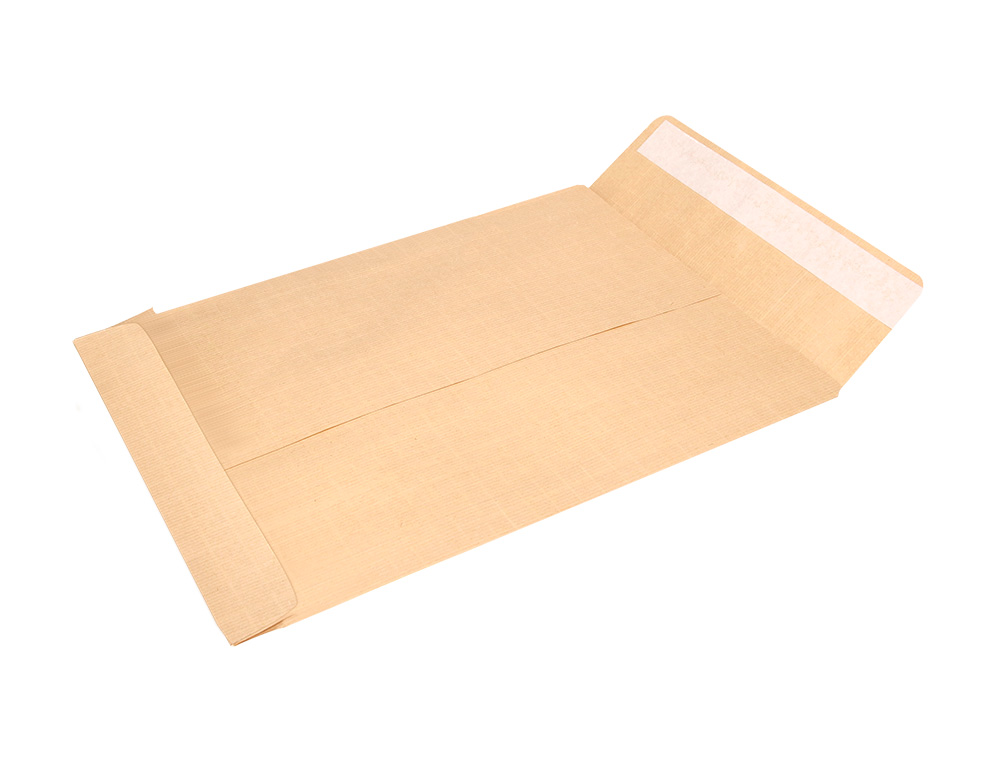 ENVELOPE LIDERPAPEL N.7 BOLSA DIN A4 C4 CASTANHO 229X324 MM TIRA DE SILICONE PACK DE 250 UNIDADES