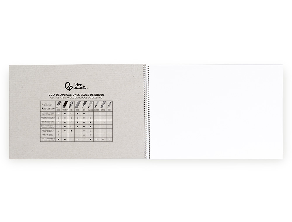 BLOCO DESENHO LIDERPAPEL 20FLS. 90GRS TAMANHO 230X325 MM