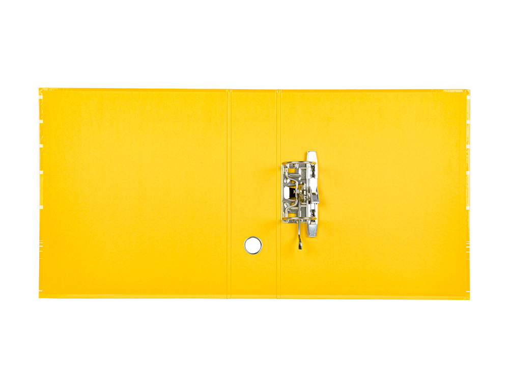 PASTA DE ARQUIVO DE ALAVANCA LIDERPAPEL FILING SYSTEM CARTAO FORRADO DIN A4 COM CAIXA AMARELA