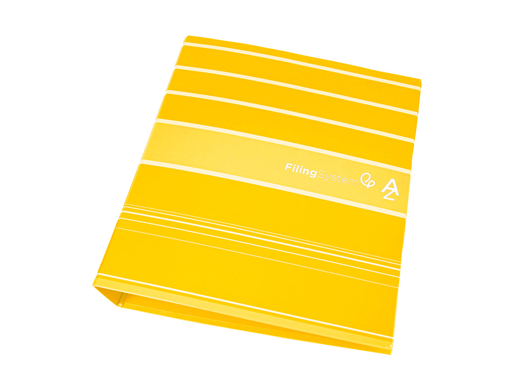 PASTA DE ARQUIVO DE ALAVANCA LIDERPAPEL FILING SYSTEM CARTAO FORRADO DIN A4 COM CAIXA AMARELA