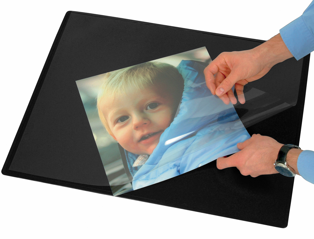 BASE SECRETARIA Q-CONNECT PVC PRETA 500X650 MM